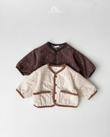 ［onu］Cream quilting jumper