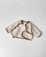 ［onu］Cream quilting jumper