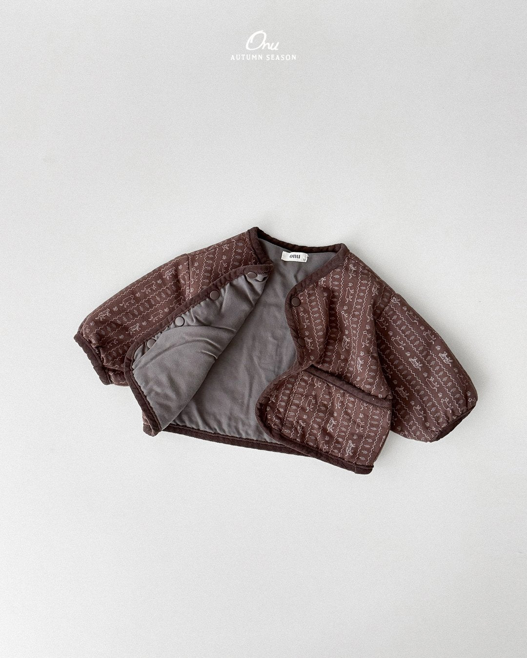 ［onu］Cream quilting jumper