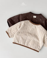 ［onu］Cream quilting jumper