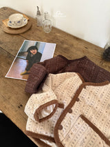 ［onu］Cream quilting jumper