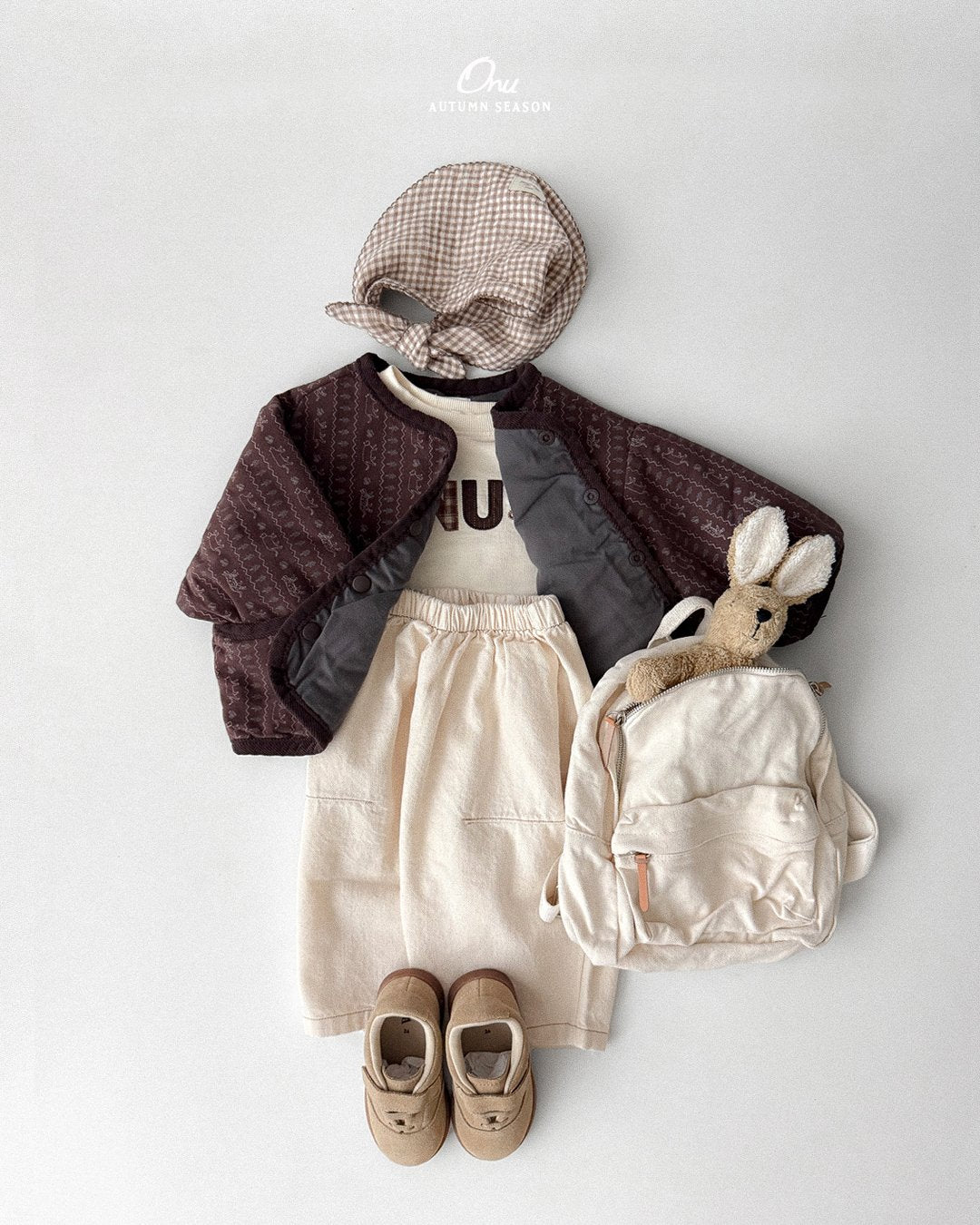 ［onu］Cream quilting jumper