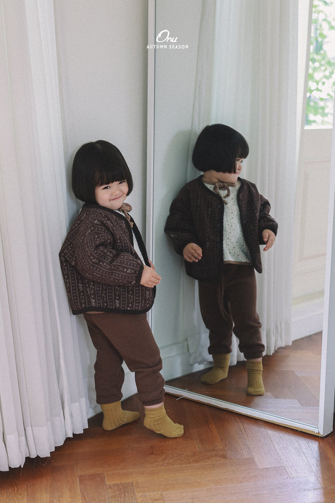 ［onu］Cream quilting jumper