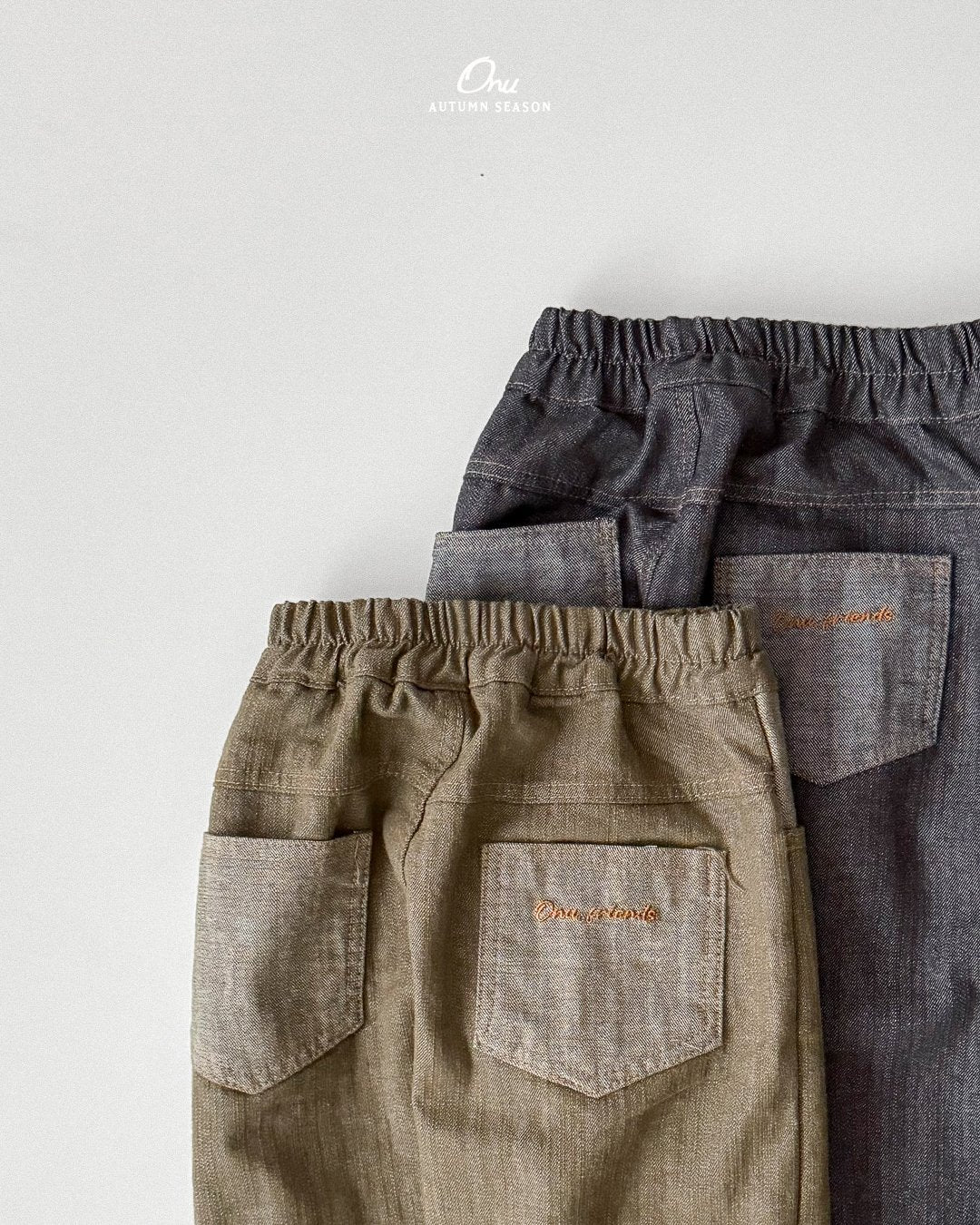 ［onu］Stitch denim pants