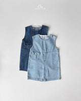 ［onu］Pocket denim overalls