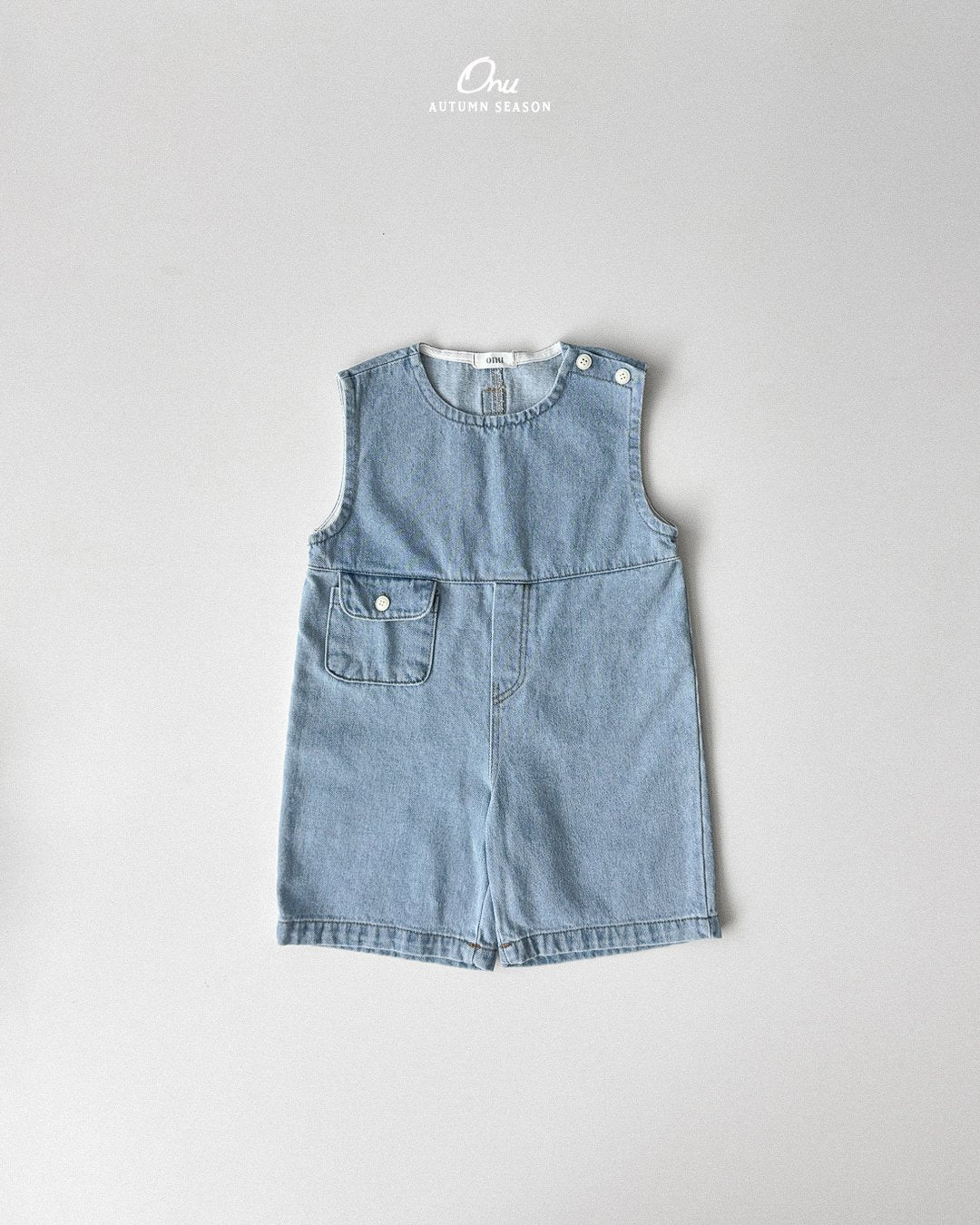 ［onu］Pocket denim overalls