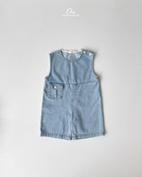 ［onu］Pocket denim overalls
