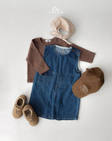 ［onu］Pocket denim overalls