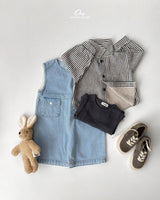 ［onu］Pocket denim overalls