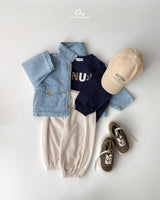 ［onu］Pocket denim overalls