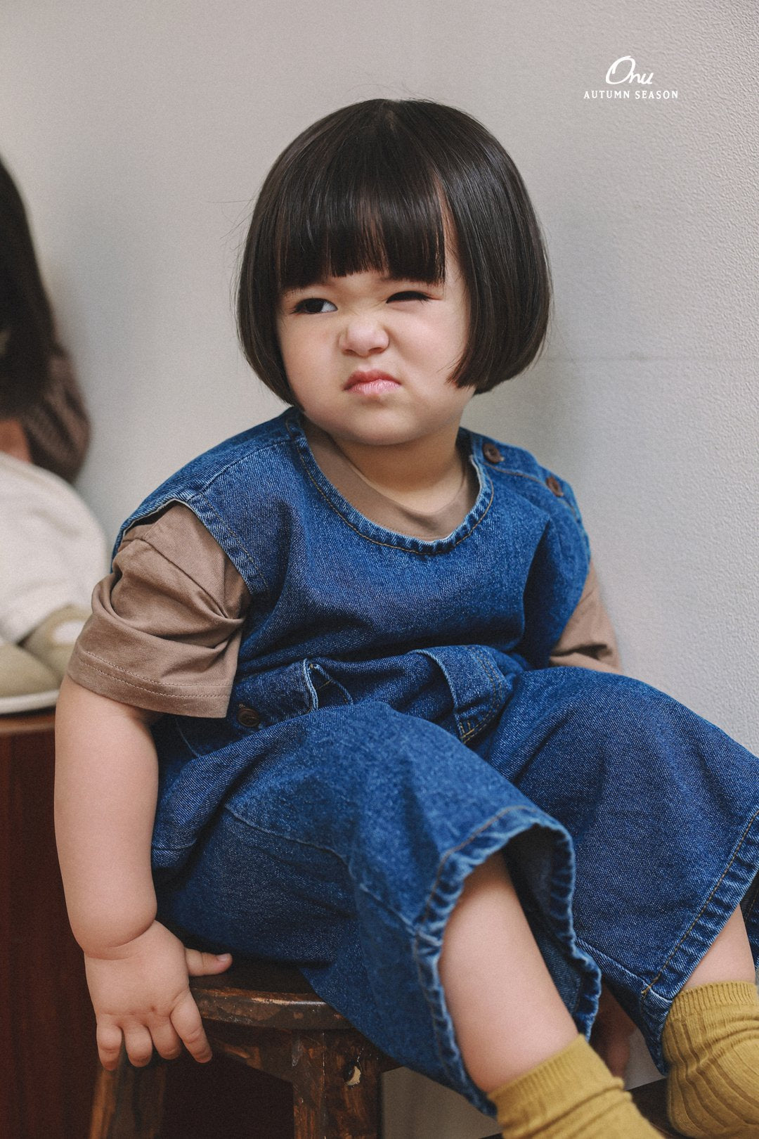 ［onu］Pocket denim overalls