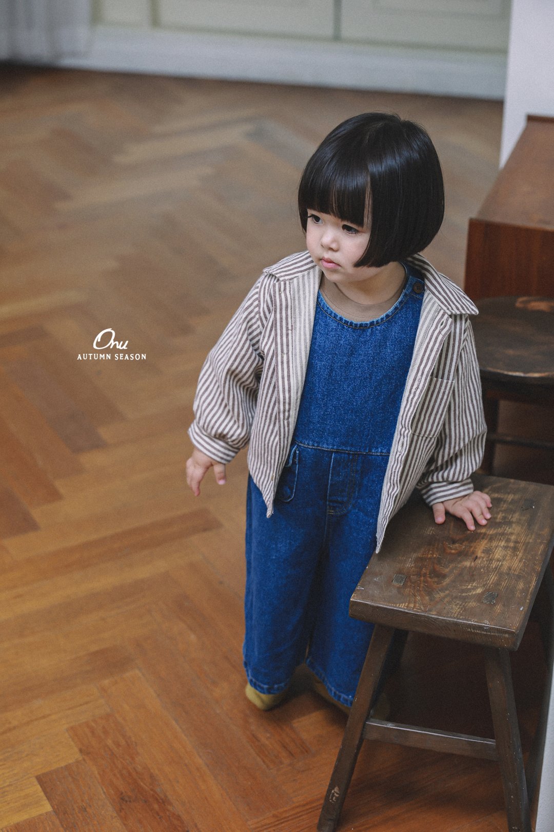 ［onu］Pocket denim overalls