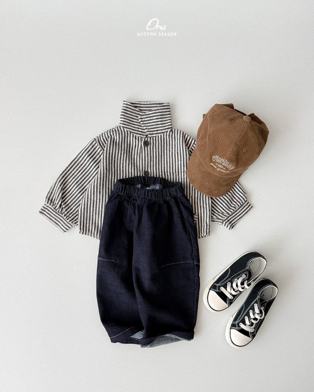 ［onu］Bread stripe shirt
