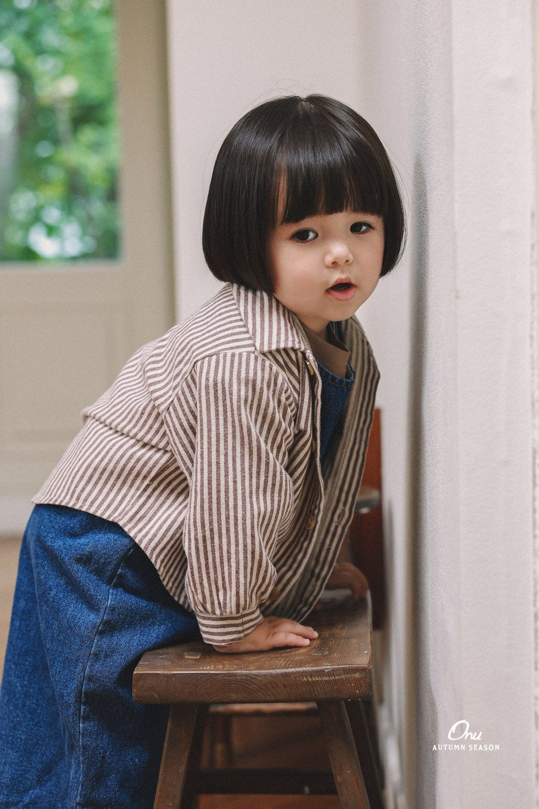 ［onu］Bread stripe shirt