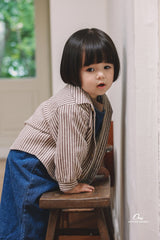 ［onu］Bread stripe shirt