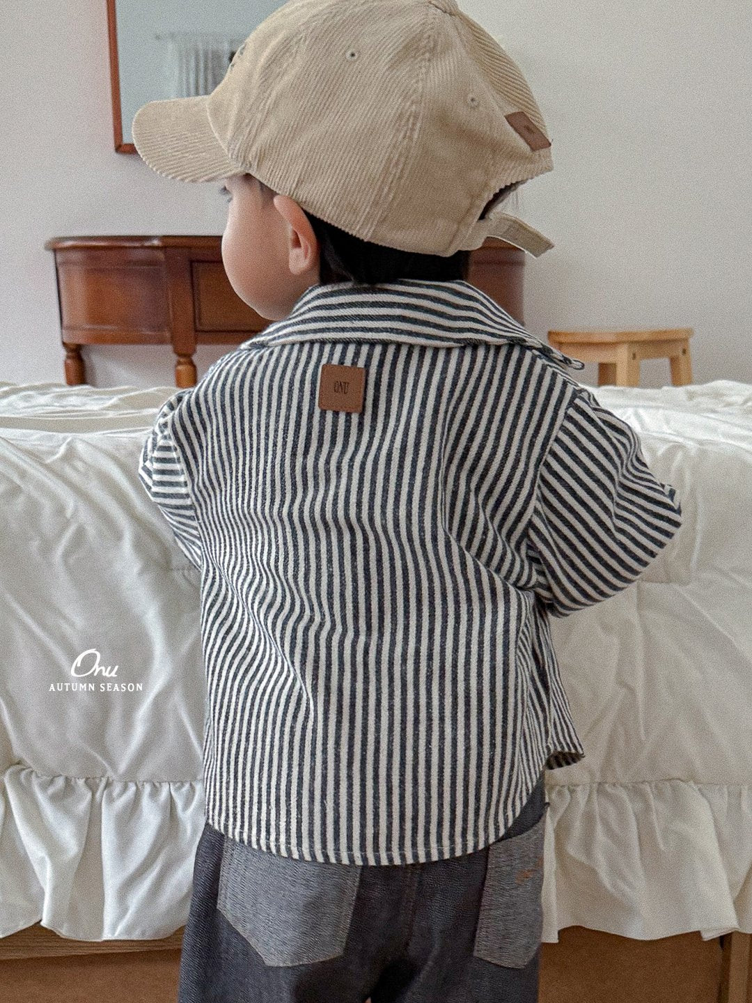 ［onu］Bread stripe shirt
