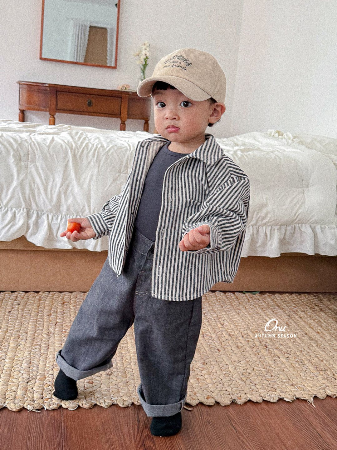 ［onu］Bread stripe shirt