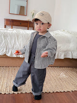 ［onu］Bread stripe shirt