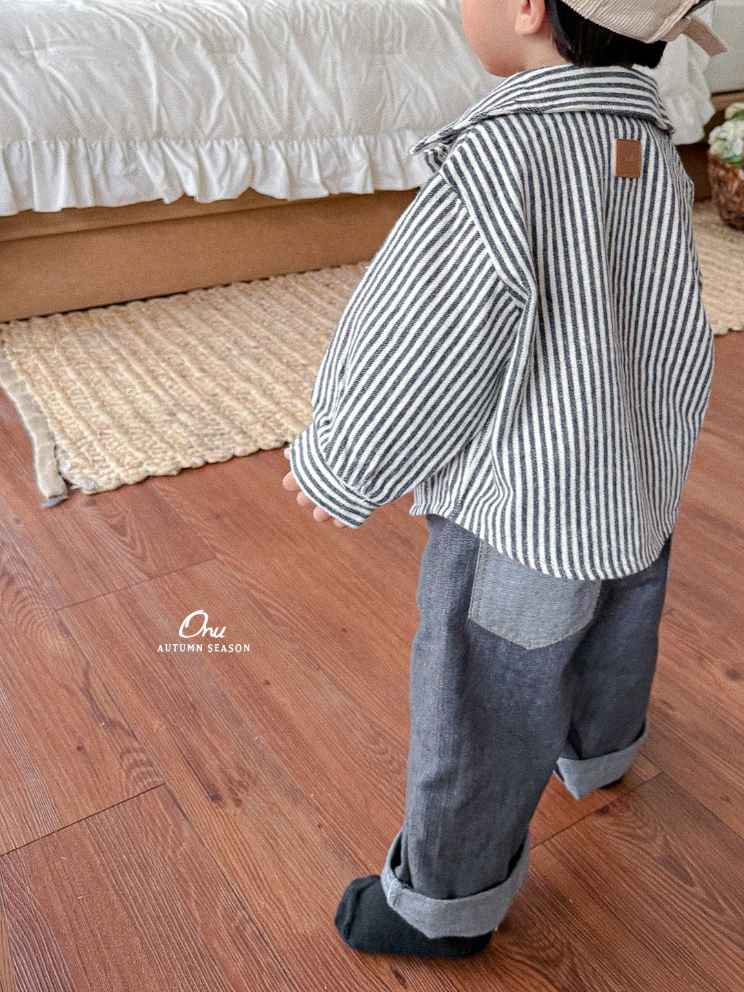 ［onu］Bread stripe shirt