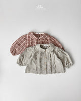 ［onu］Petit frill check blouse