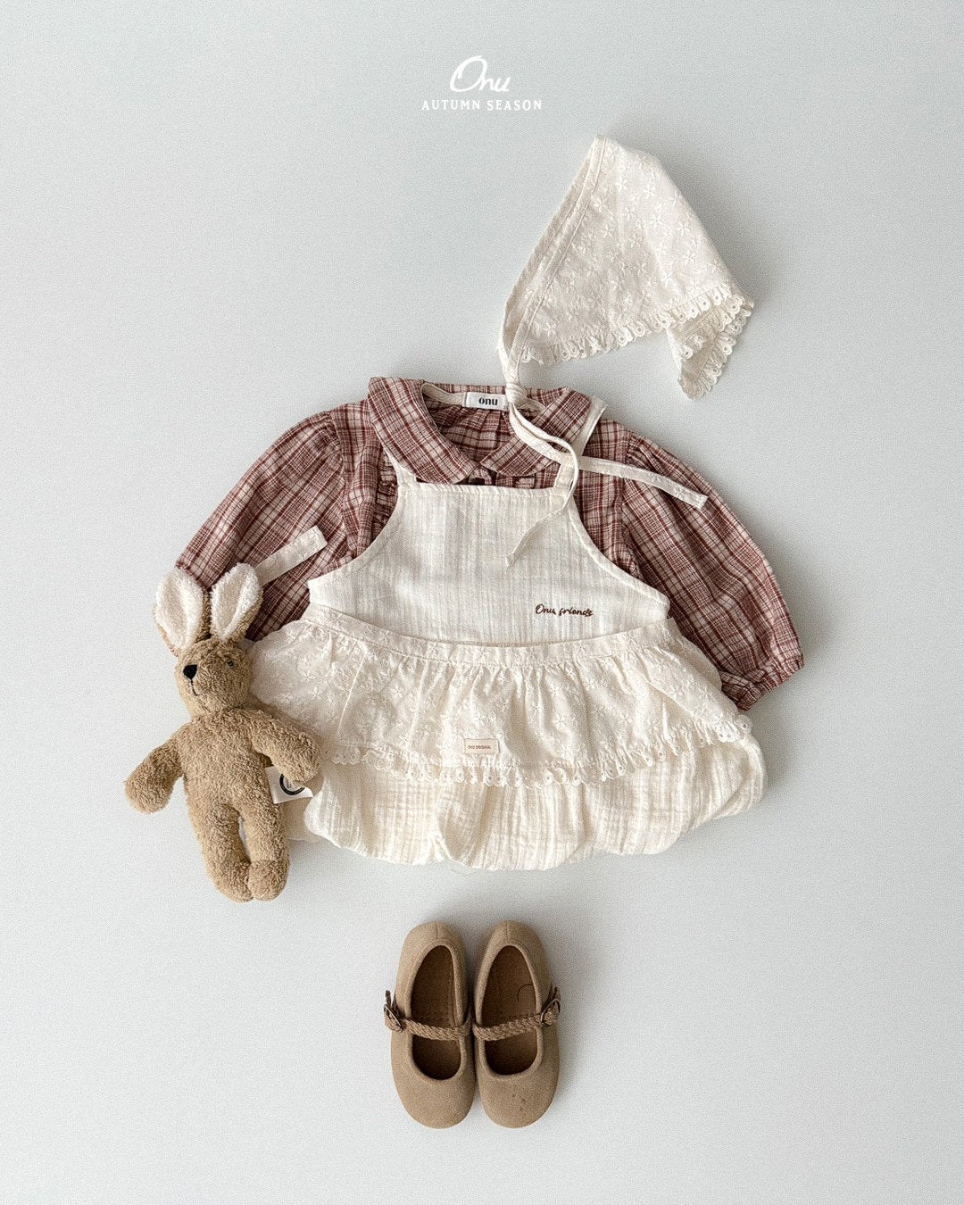 ［onu］Petit frill check blouse