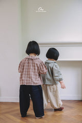 ［onu］Petit frill check blouse