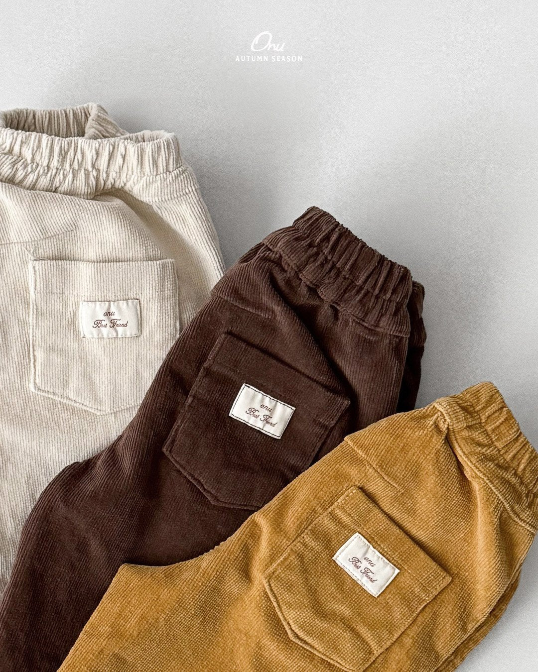 ［onu］Corduroy span pants