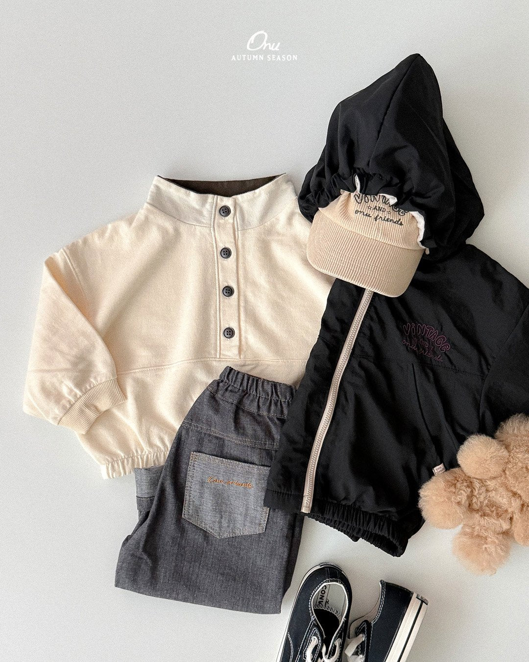 ［onu］Vintage hood jumper