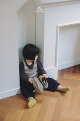 ［onu］Knit stripe vest
