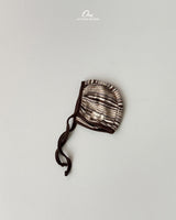 ［onu］Knit stripe bonnet