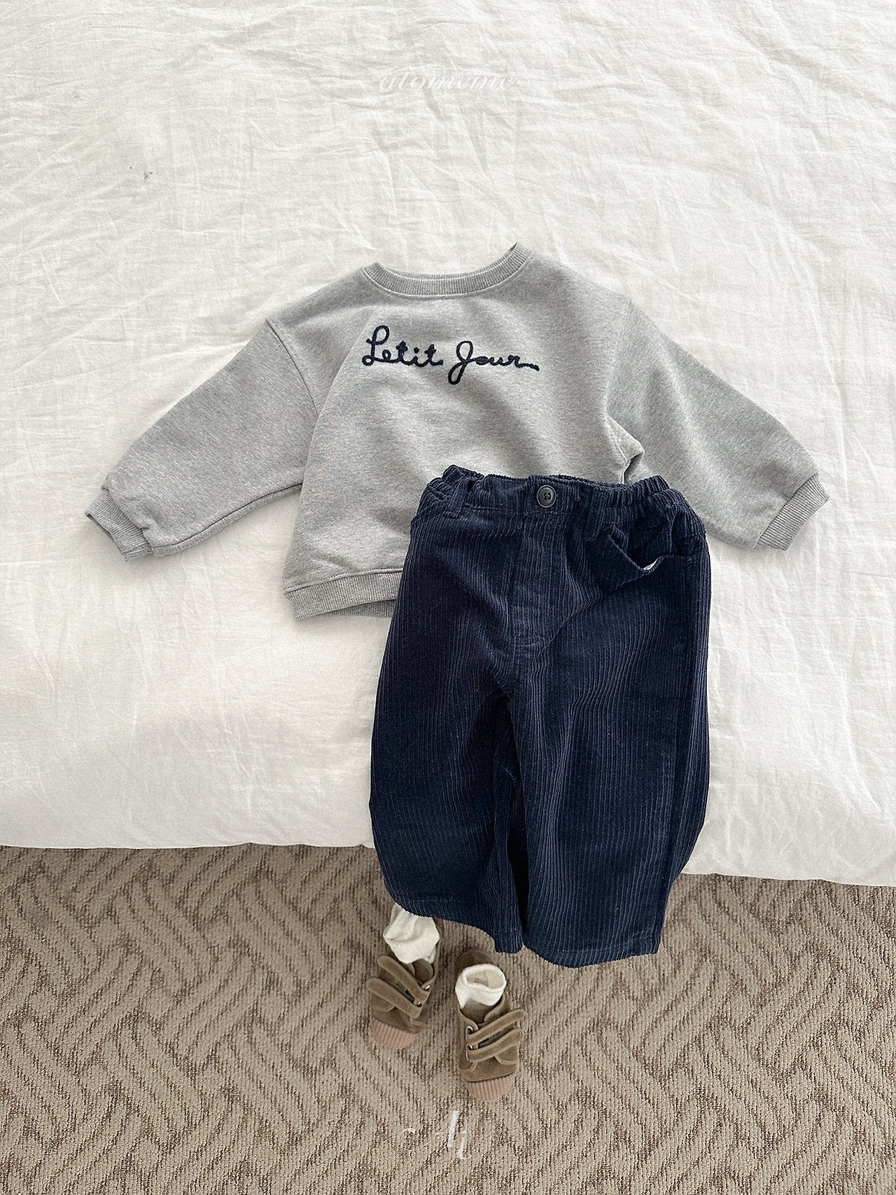 ［atomeme］Crepe Corduroy Pants