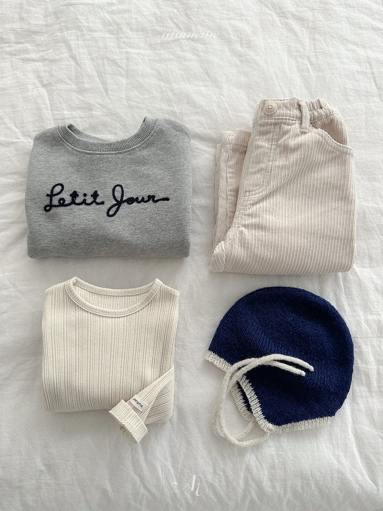 ［atomeme］Crepe Corduroy Pants
