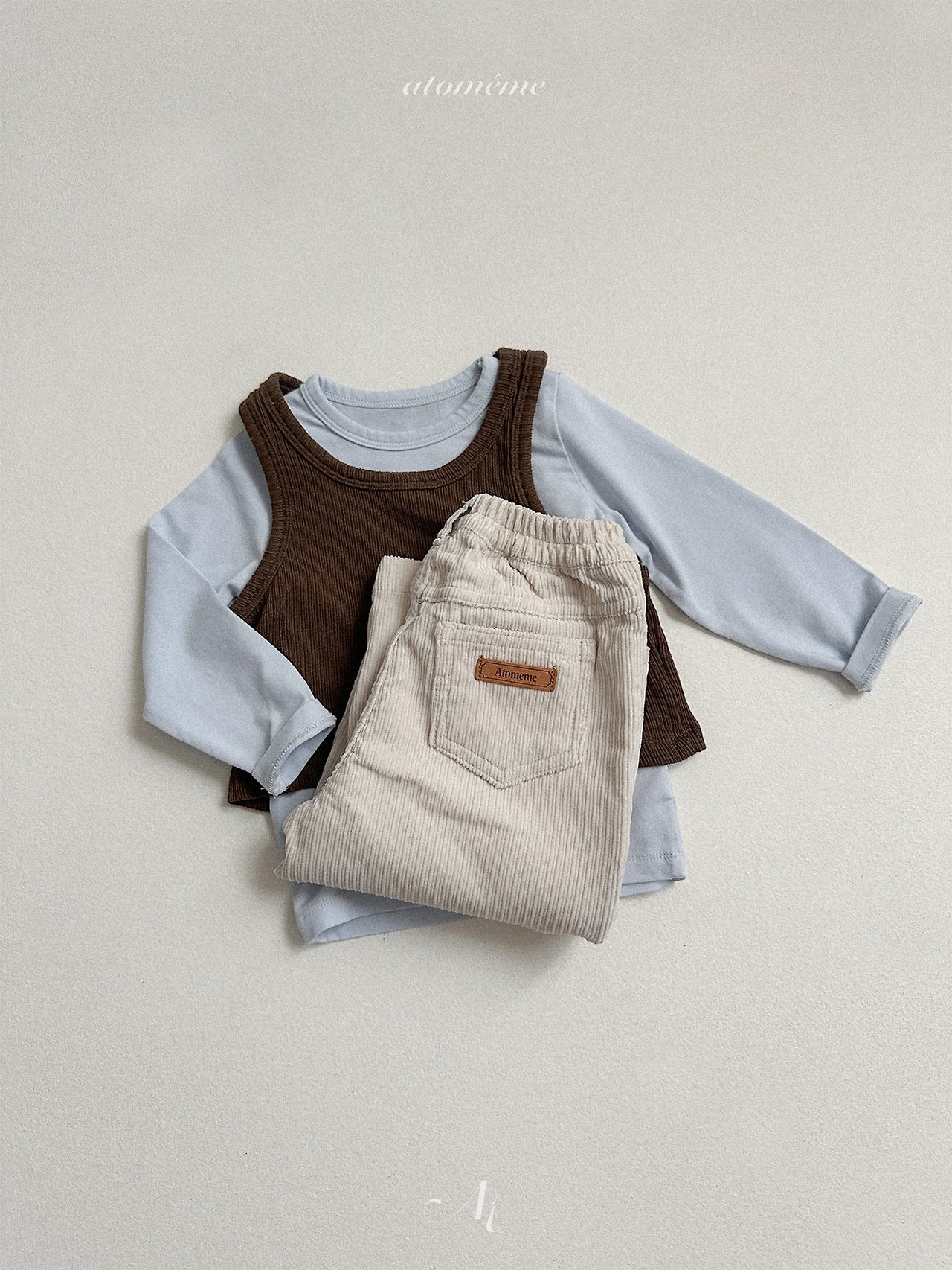 ［atomeme］Crepe Corduroy Pants