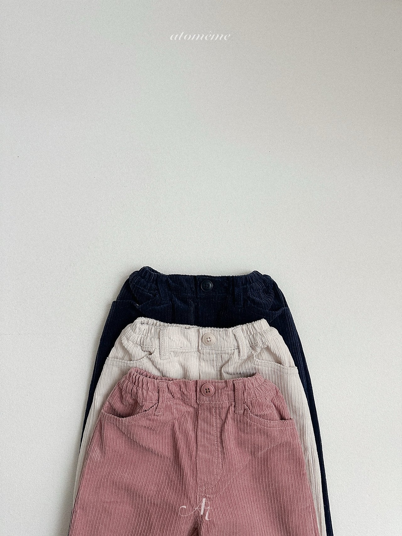 ［atomeme］Crepe Corduroy Pants