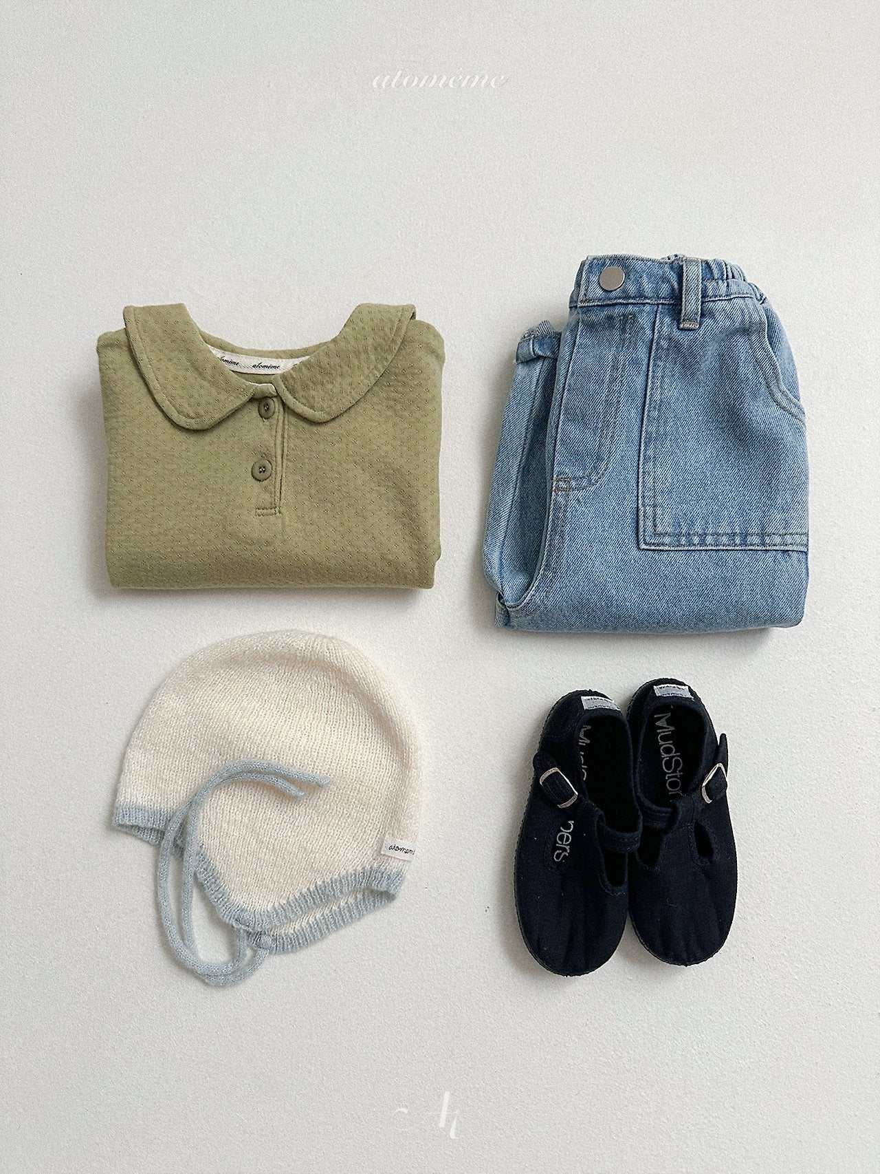 ［atomeme］Butter Collar Sweatshirt