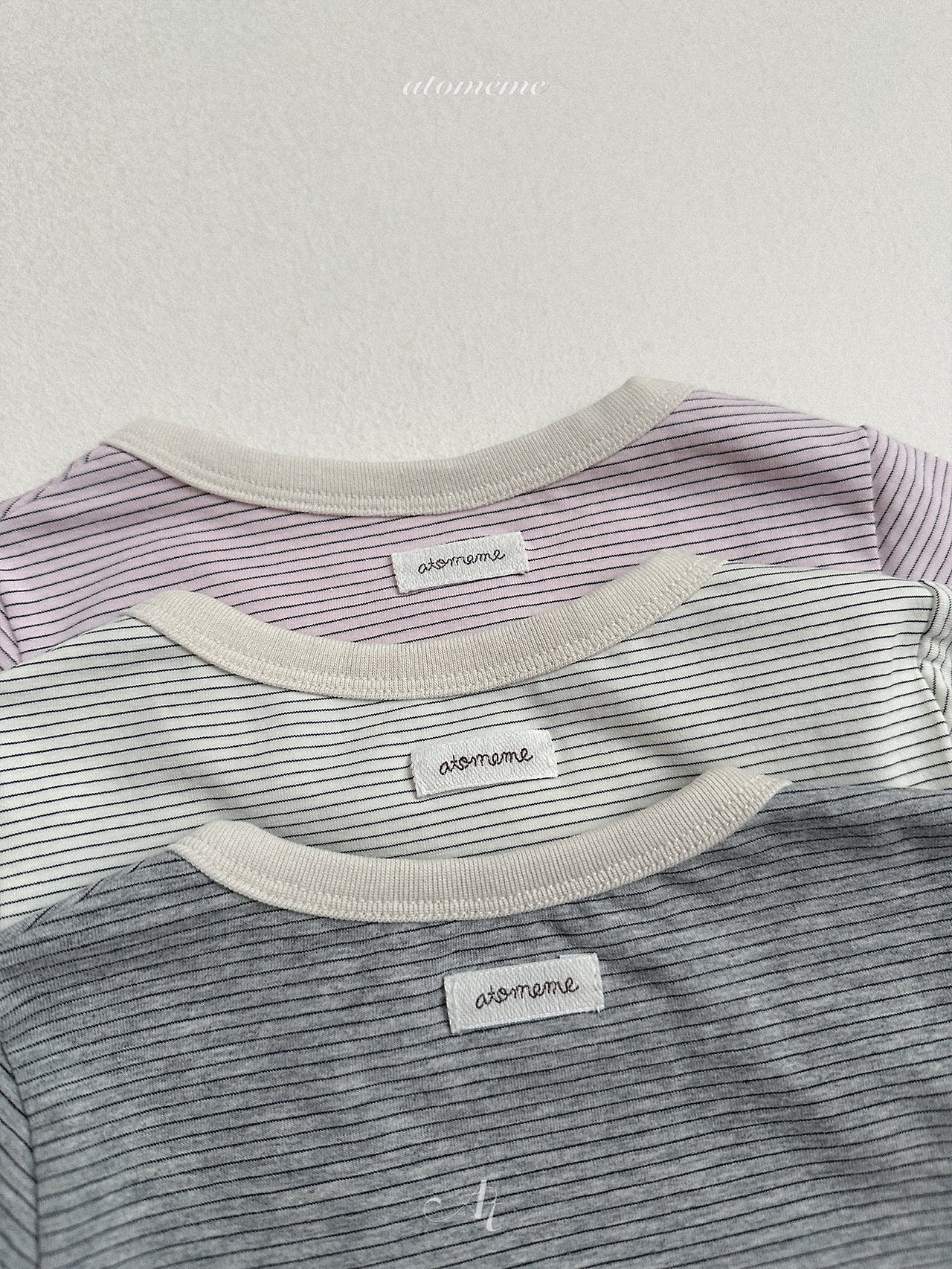 ［atomeme］Moen Stripe Tee