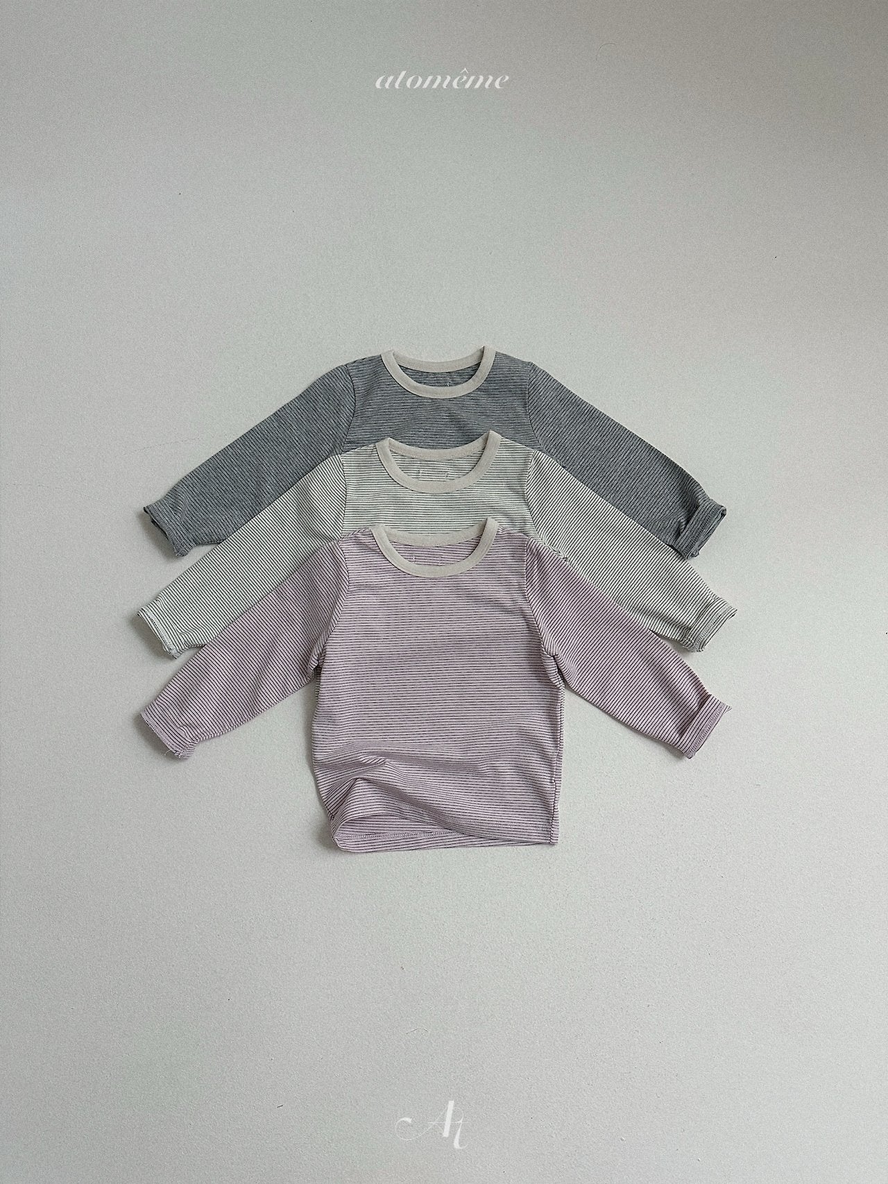 ［atomeme］Moen Stripe Tee