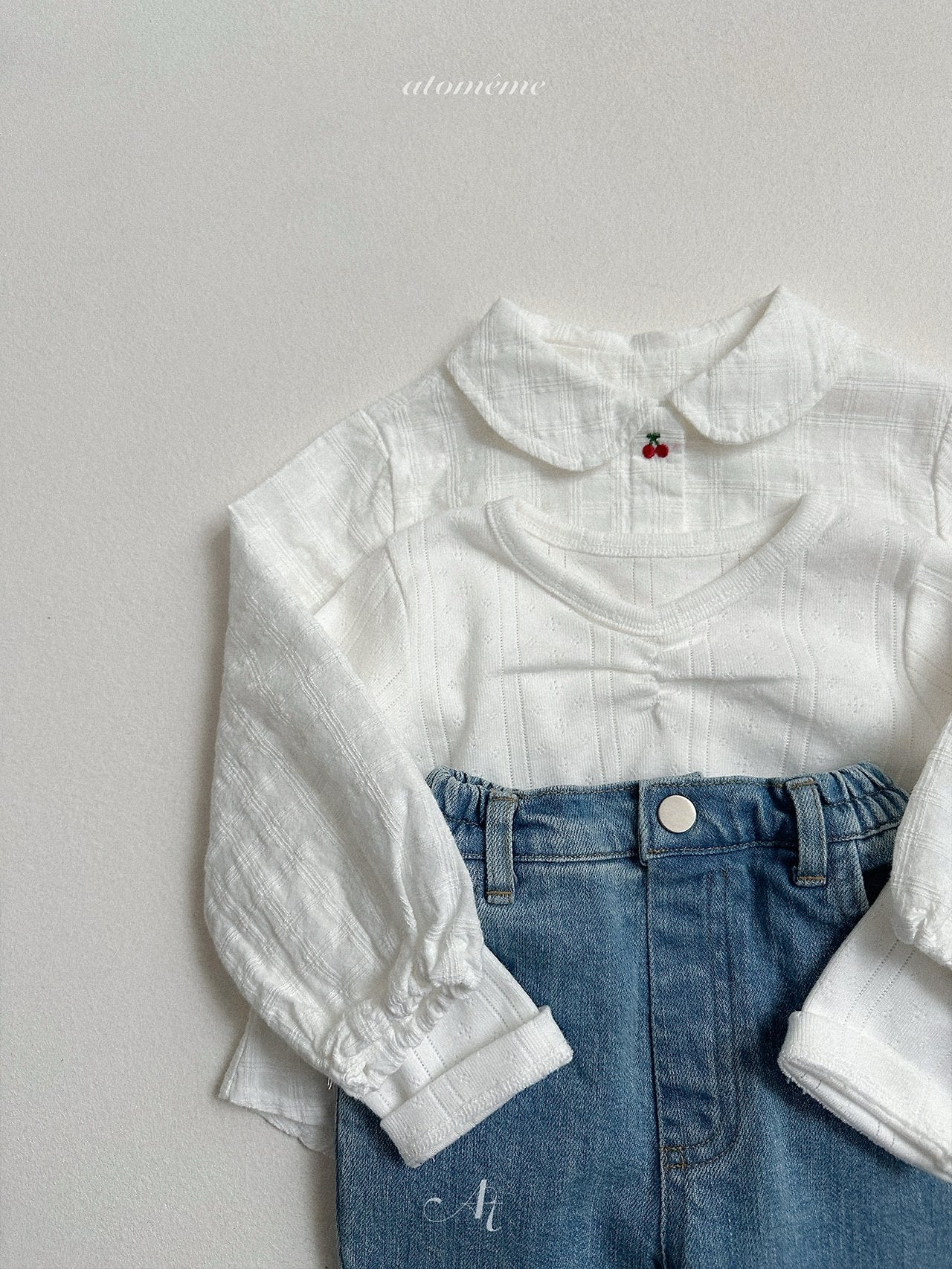 ［atomeme］Cherry Collar Blouse