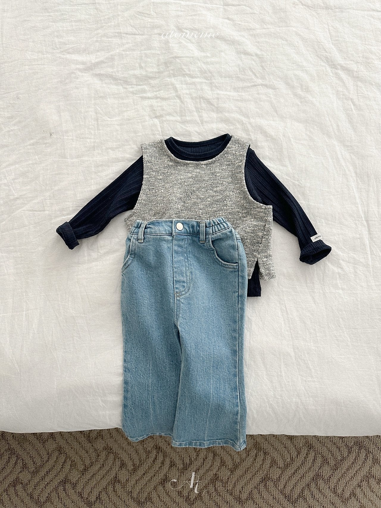 ［atomeme］Nut Wool Vest