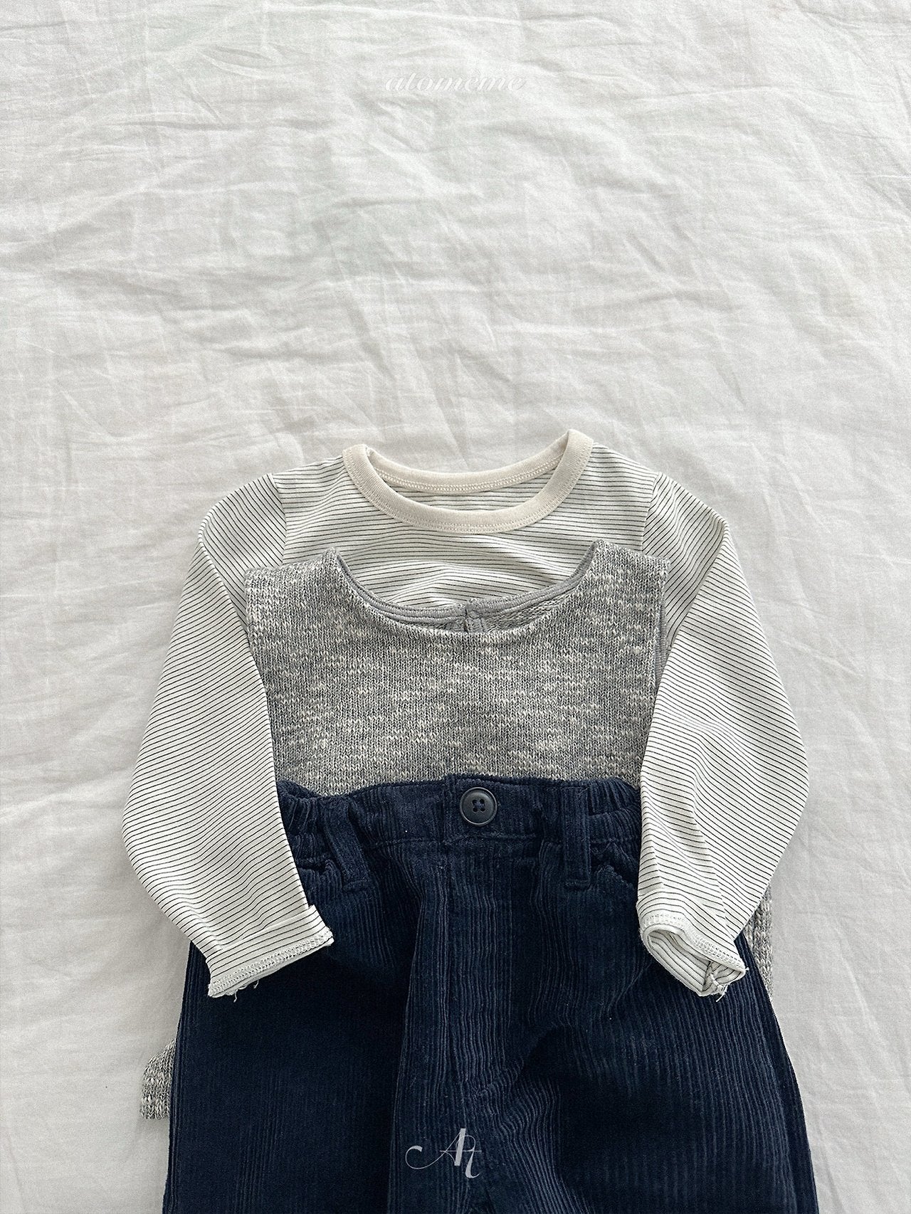 ［atomeme］Nut Wool Vest