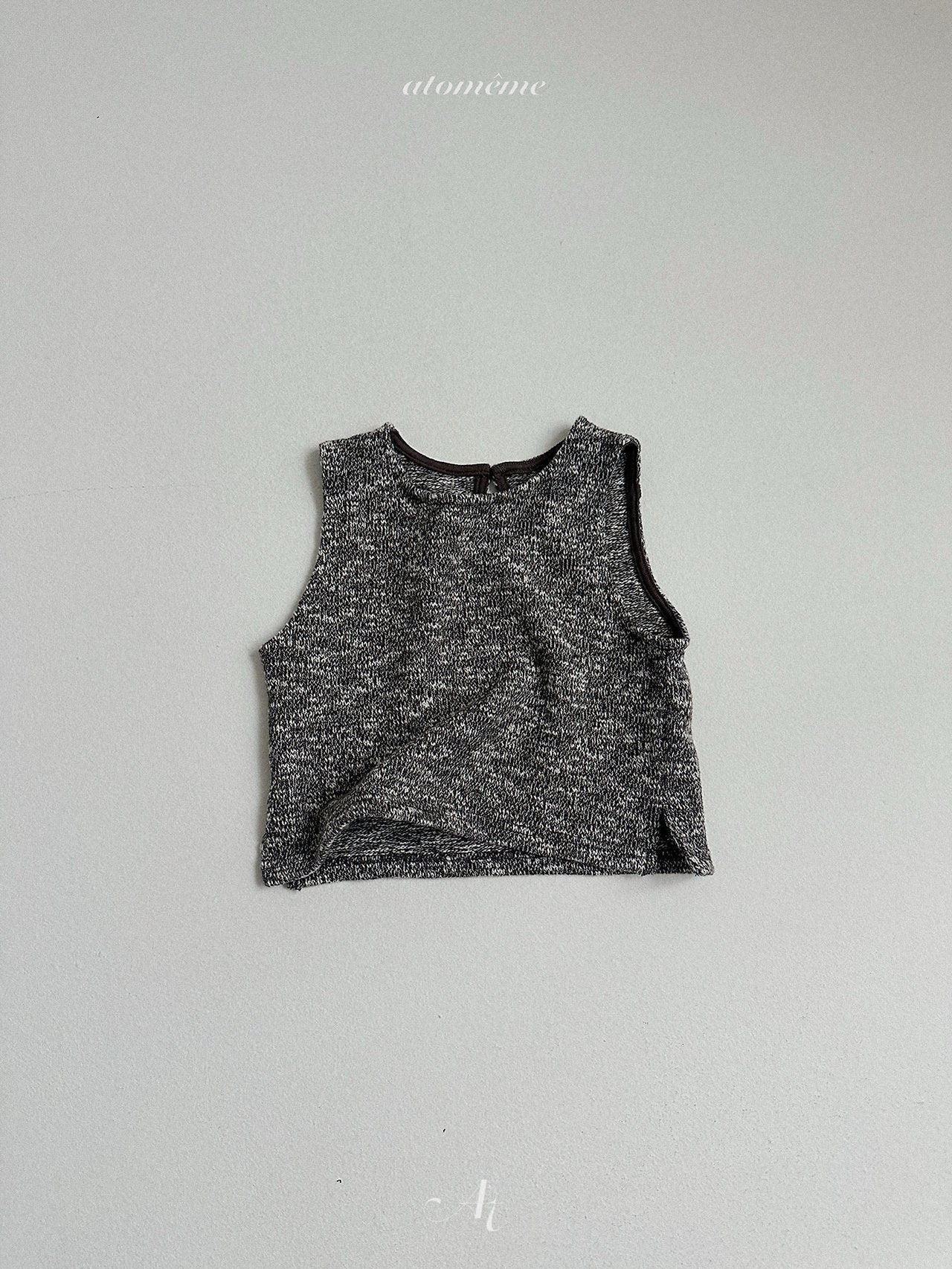 ［atomeme］Nut Wool Vest