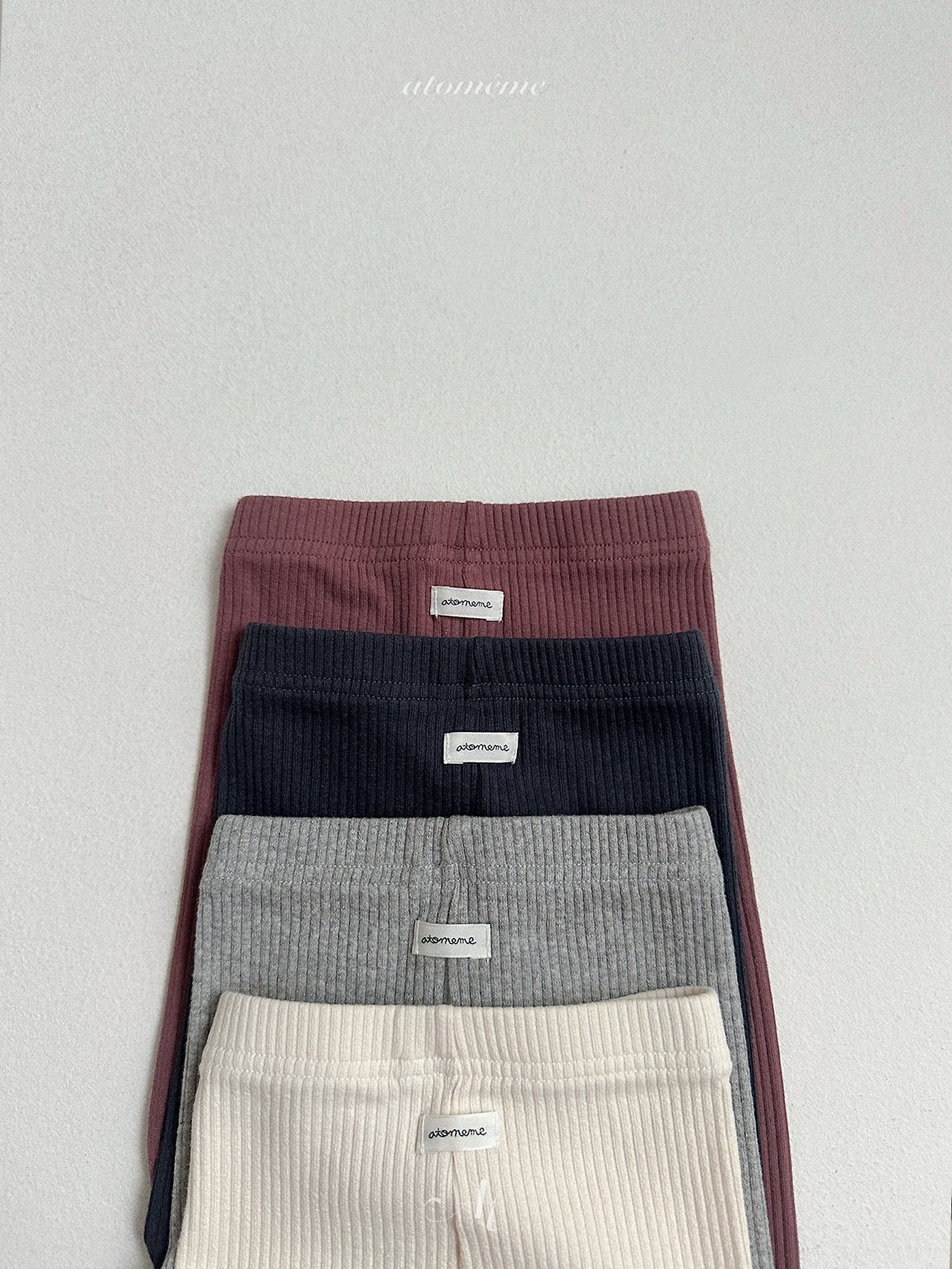［atomeme］Milky Rib Leggings
