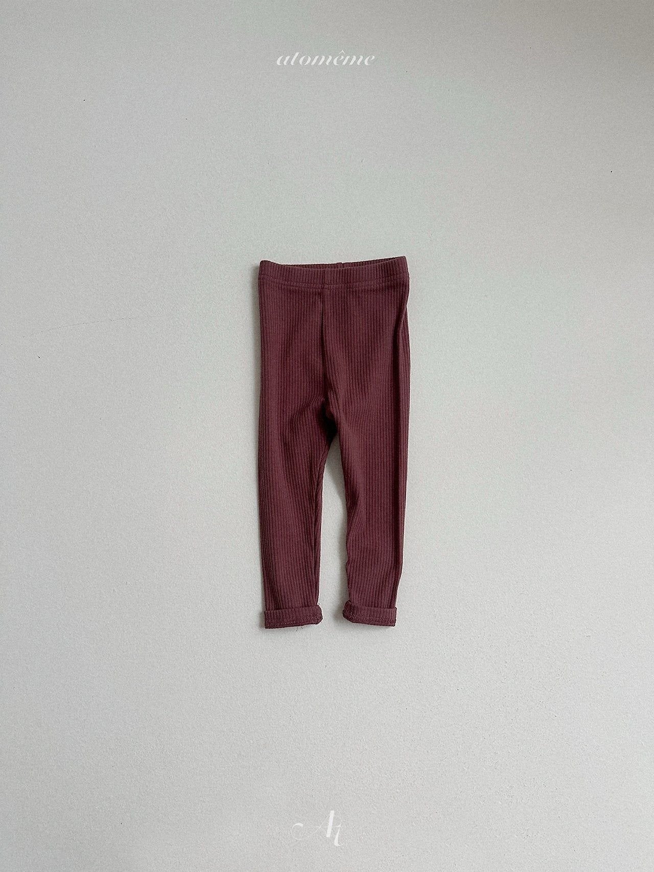［atomeme］Milky Rib Leggings