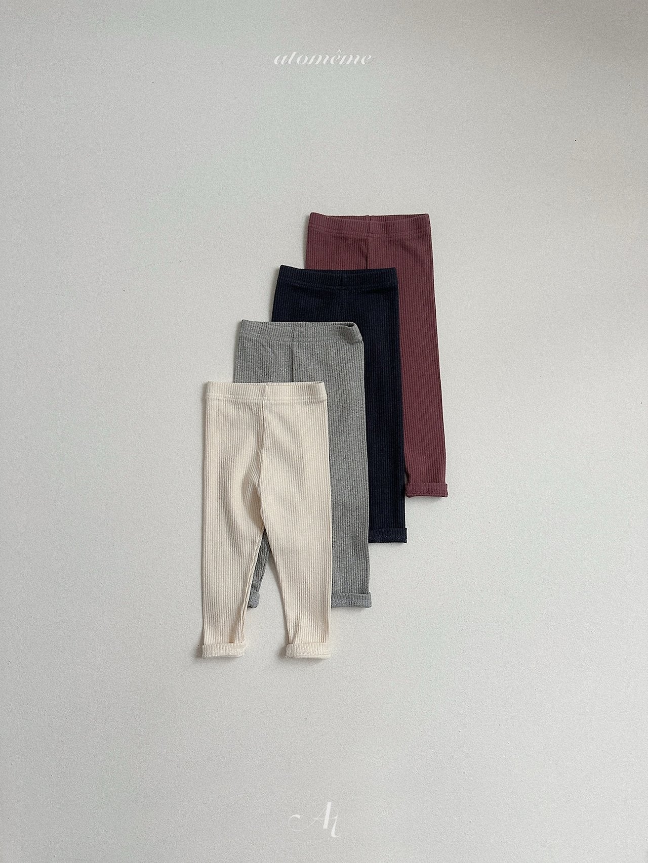 ［atomeme］Milky Rib Leggings