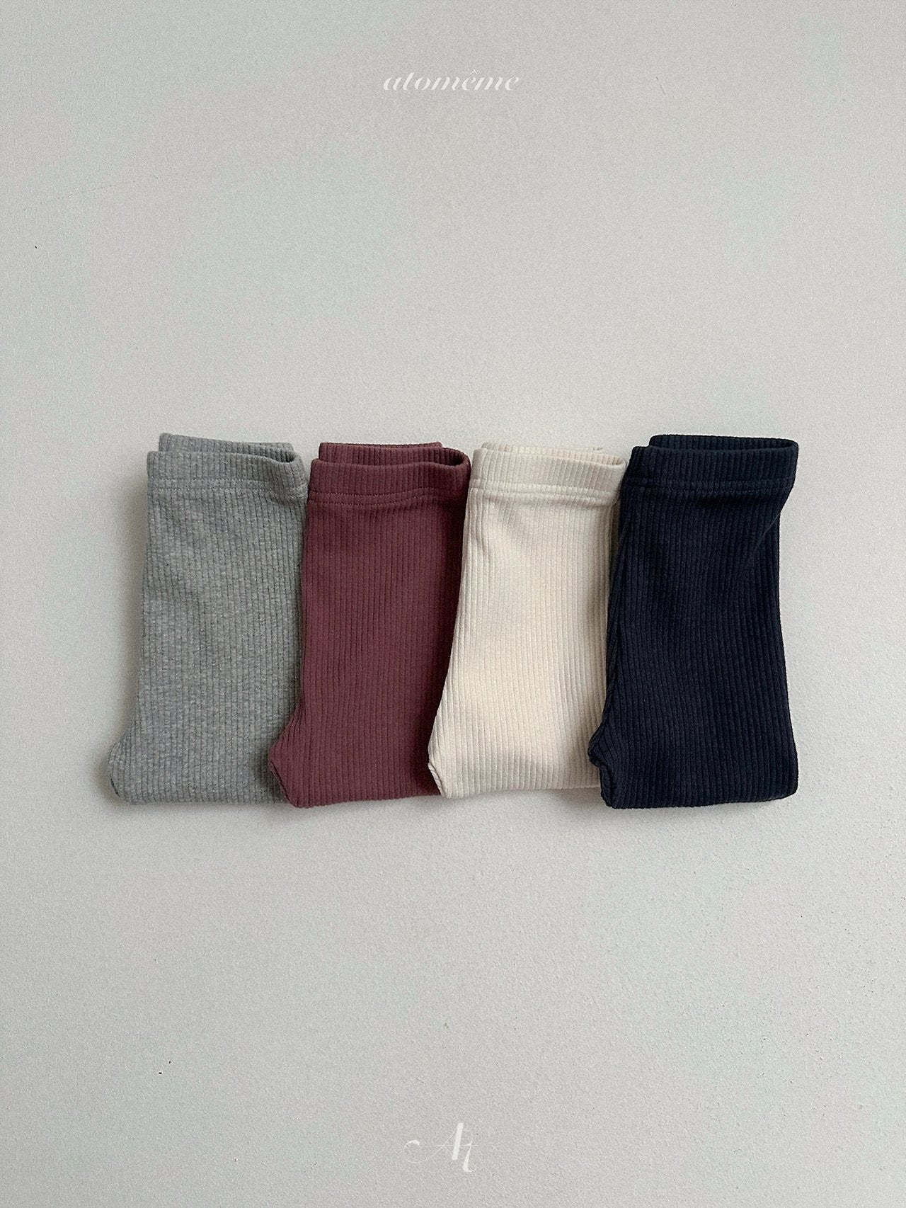 ［atomeme］Milky Rib Leggings