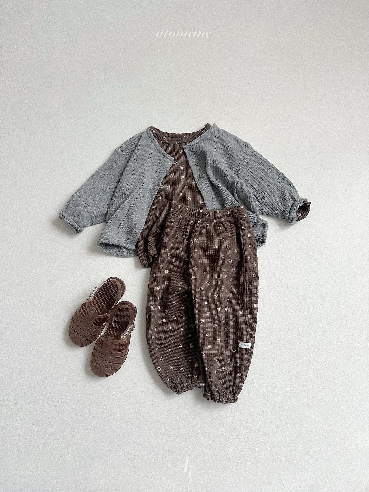 ［atomeme］Latte Waffle Pants
