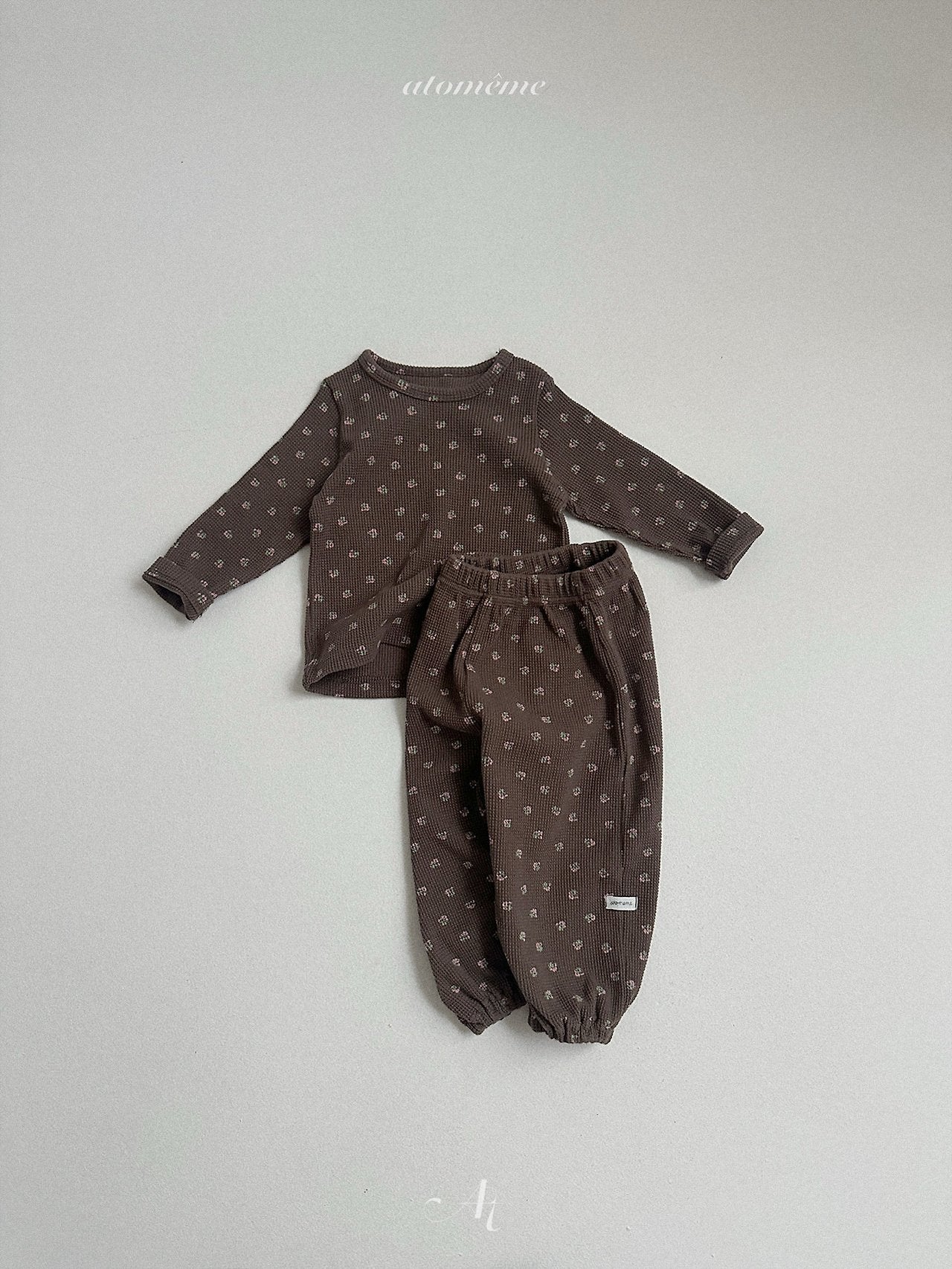 ［atomeme］Latte Waffle Pants