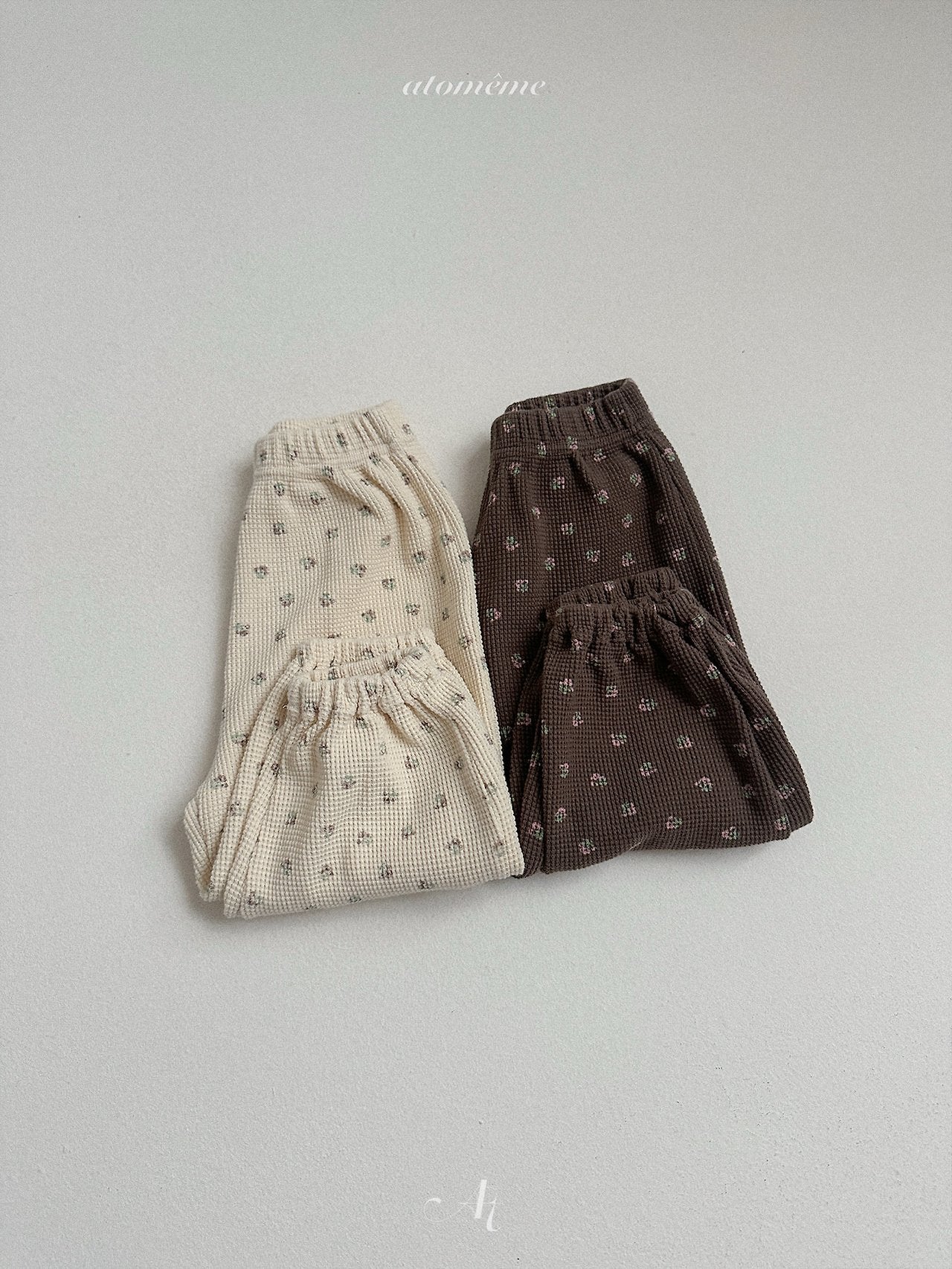 ［atomeme］Latte Waffle Pants
