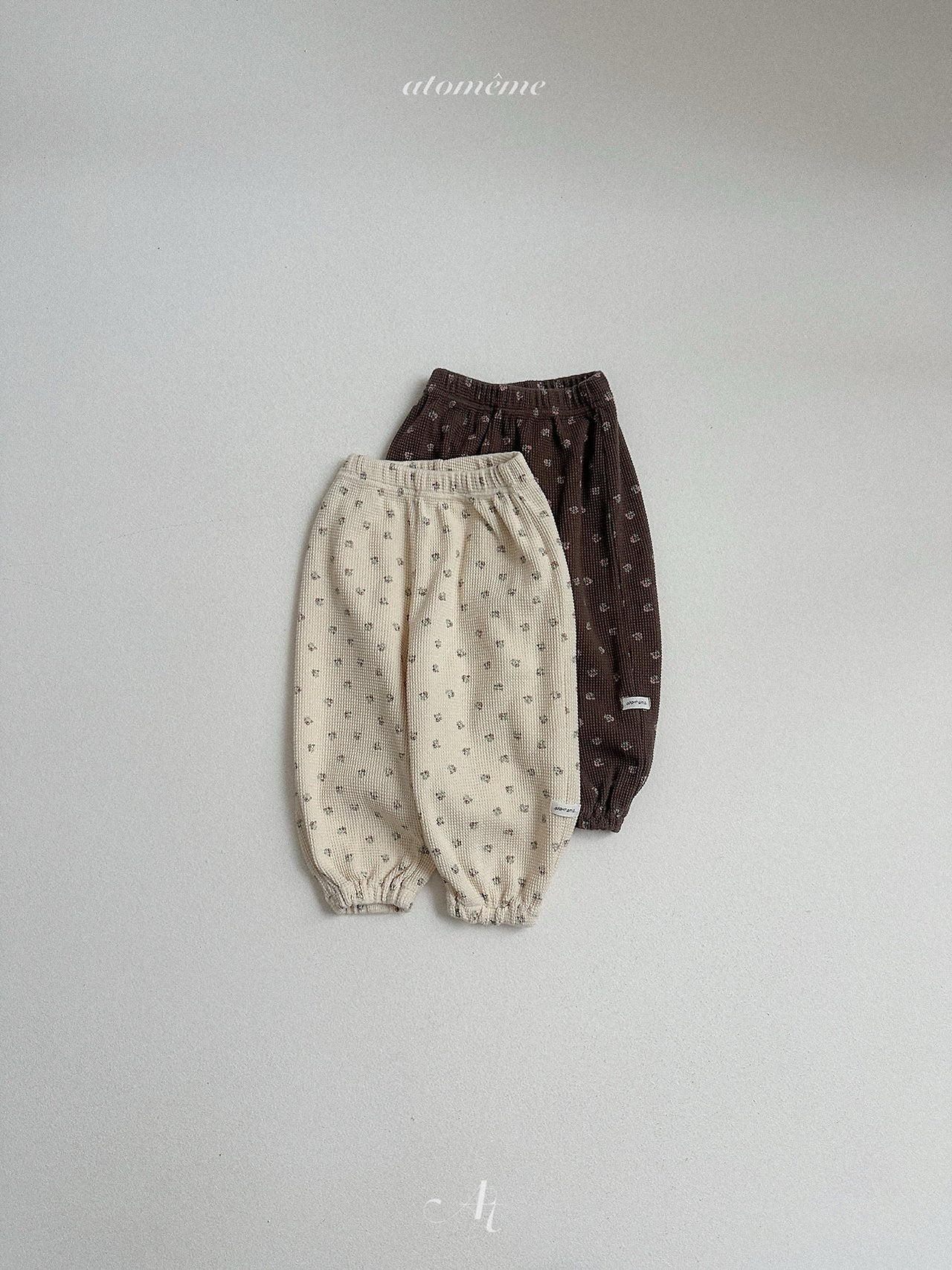 ［atomeme］Latte Waffle Pants