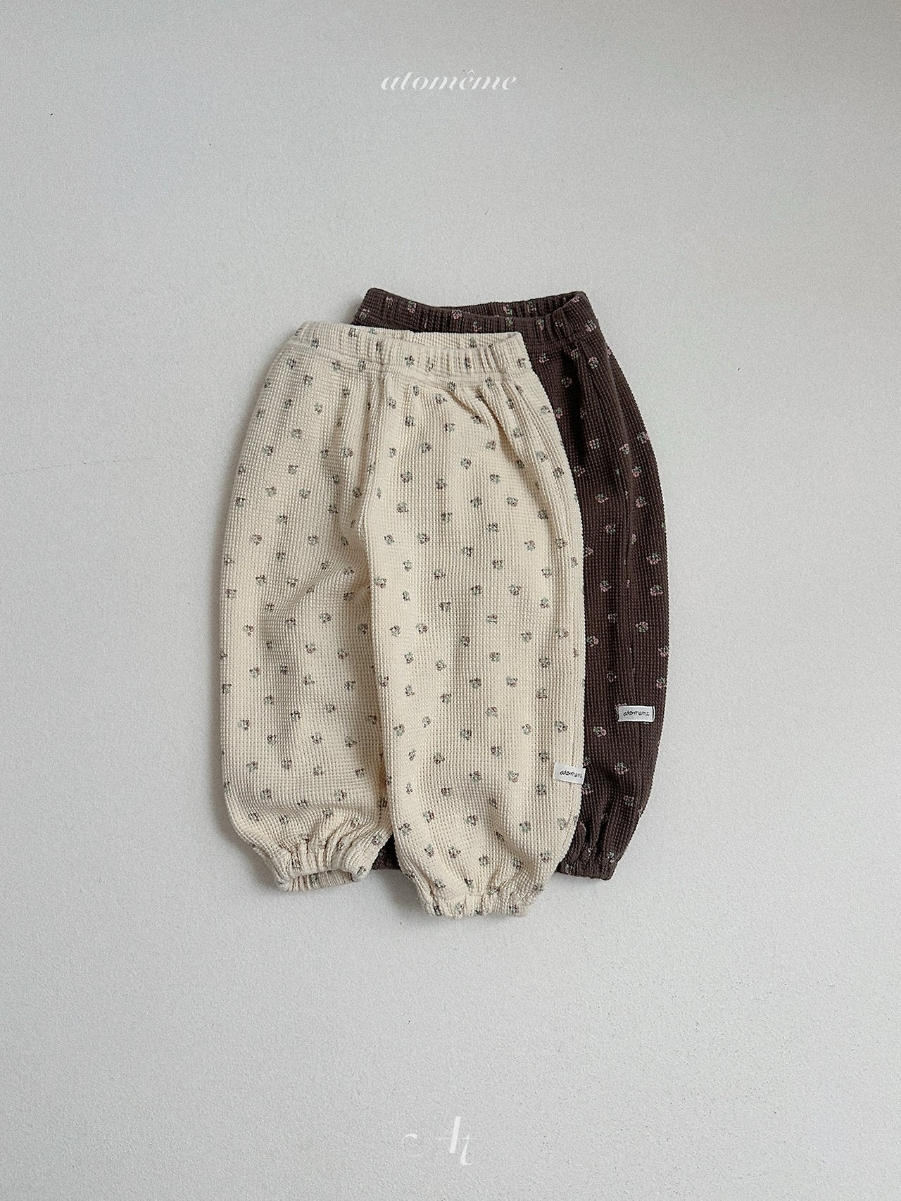 ［atomeme］Latte Waffle Pants